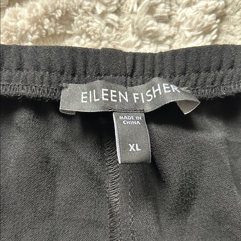 Eileen Fisher Elegant Black Ankle Pants - Picture 2 of 3